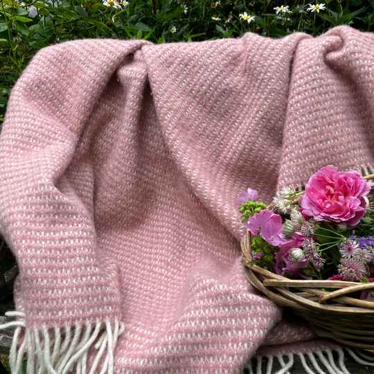 Pink Wool Throws