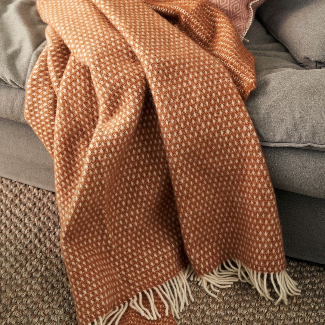 Neutral Wool Blankets and Throws Country Mouse