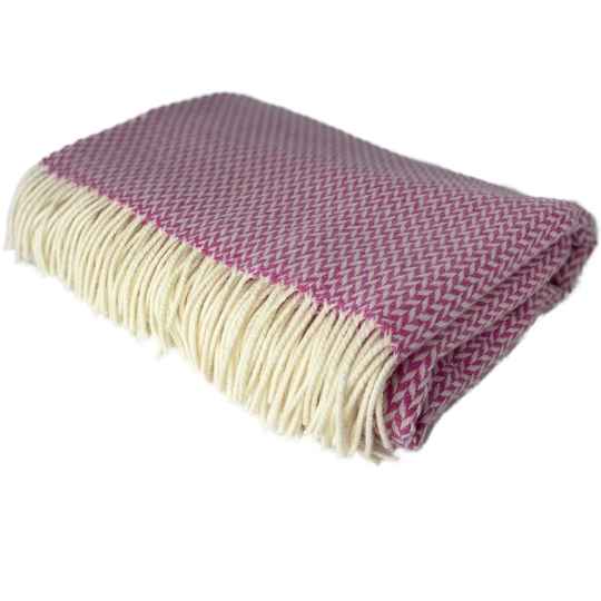 foxglove merino wool throw