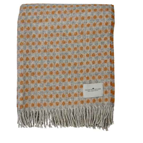 Gorse spot wool throw