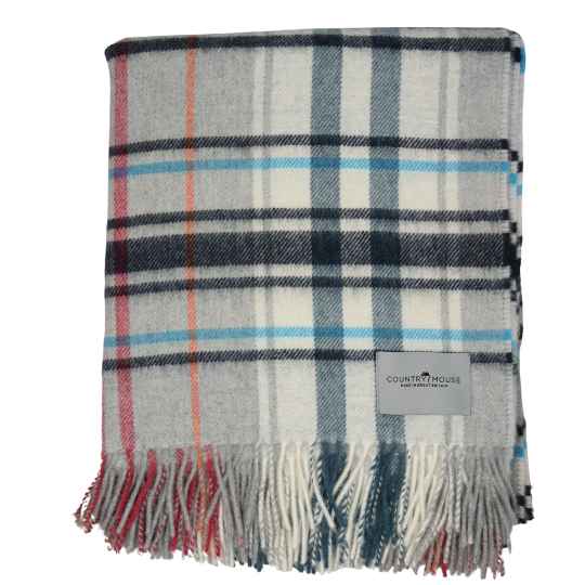 Pitnacree rose merino wool throw