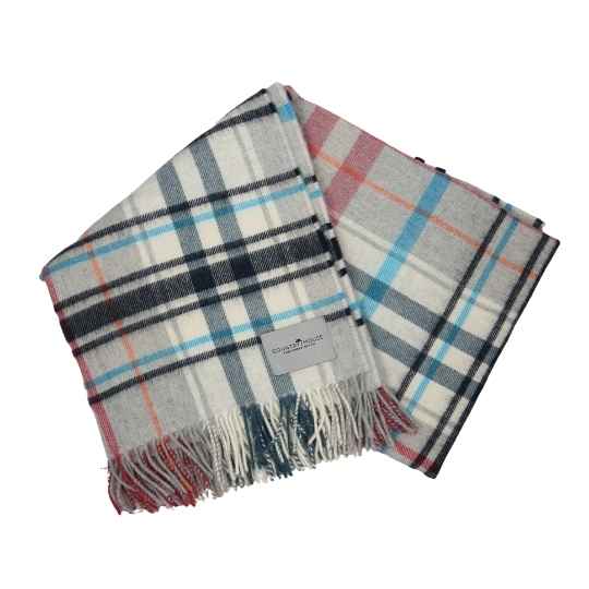 rose check wool blanket