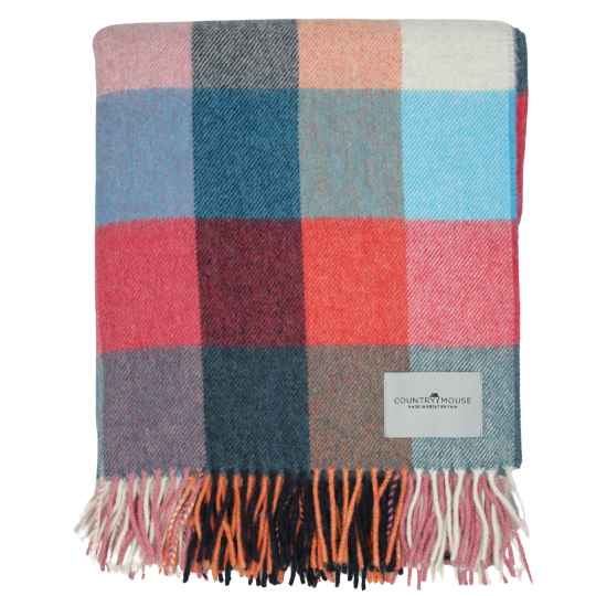 Dunira Sorbet Merino wool throw