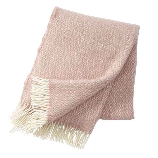 stella light pink diamond throw