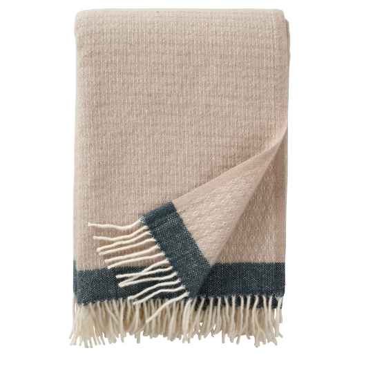 Cream Eco lambswool Throw