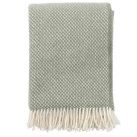 Dusty Green Lambswool Throw