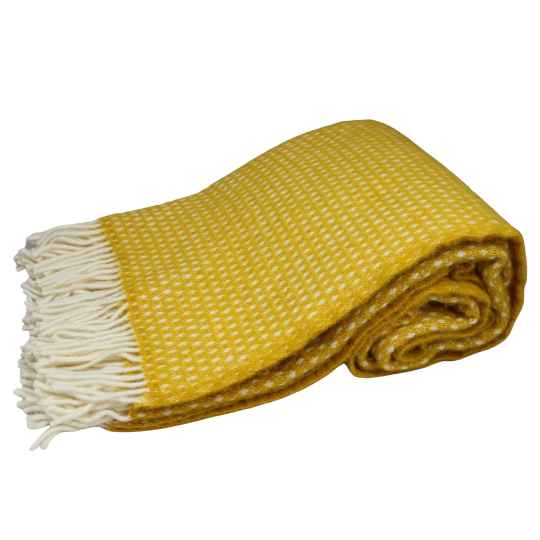 Knut Saffron yellow swedish throw
