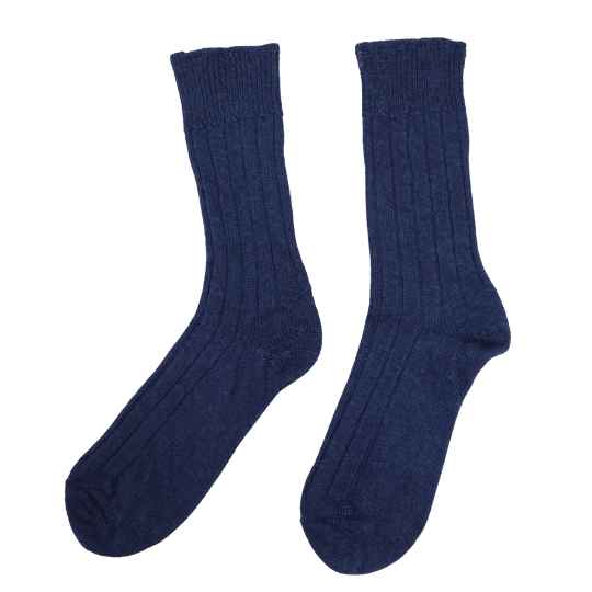 Navy alpaca bed Socks