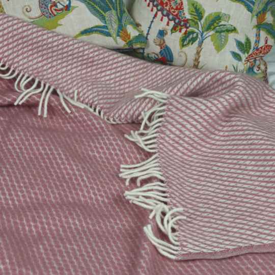 Velvet rose pink throw