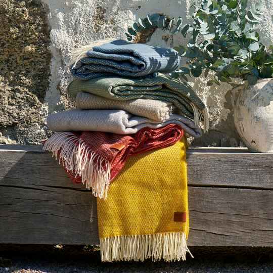 Merino wool throws