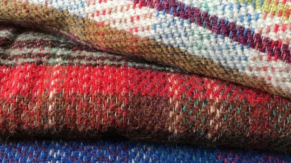 Recycled wool blankets and throws