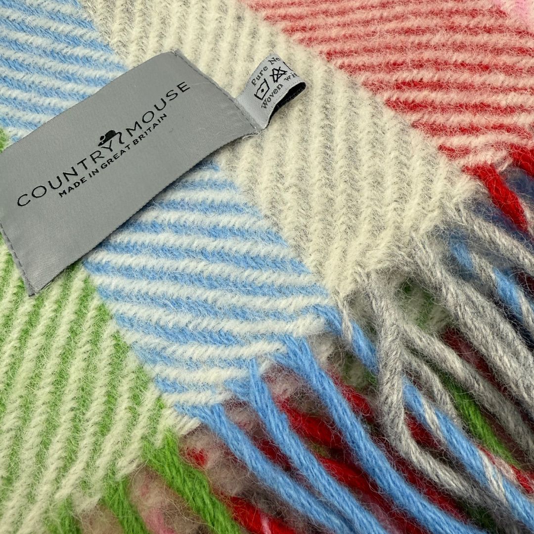 striped wool throws from country mouse