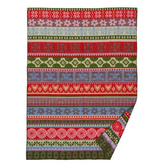  Arvidsjaur Multi coloured Lambswool Blanket