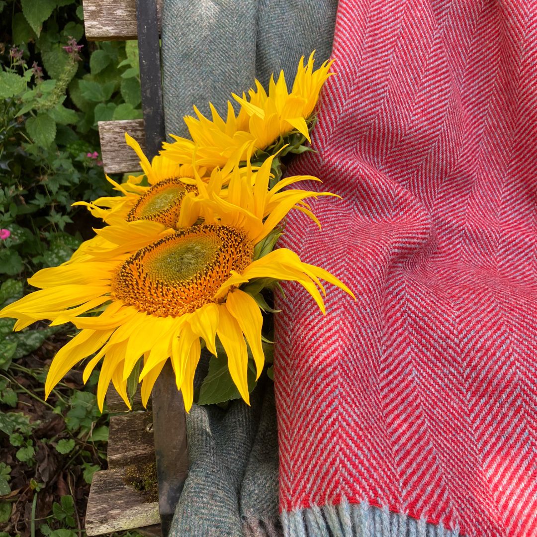 British Recycled Wool Throws made in Yorkshire