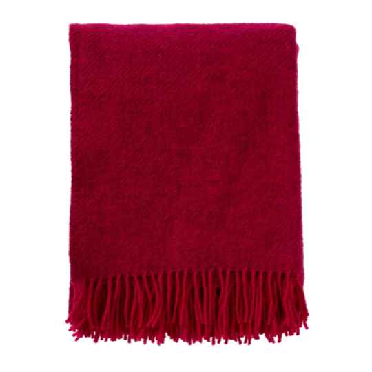 cerise gotland wool throw