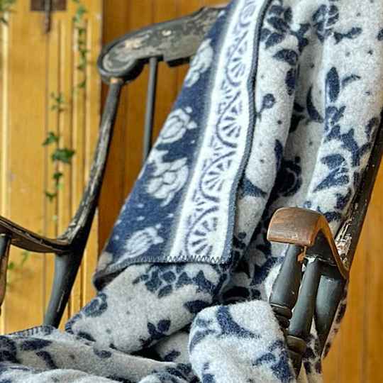 Jugend Blue Wool Blanket