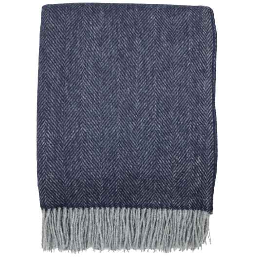 dark navy wool throw