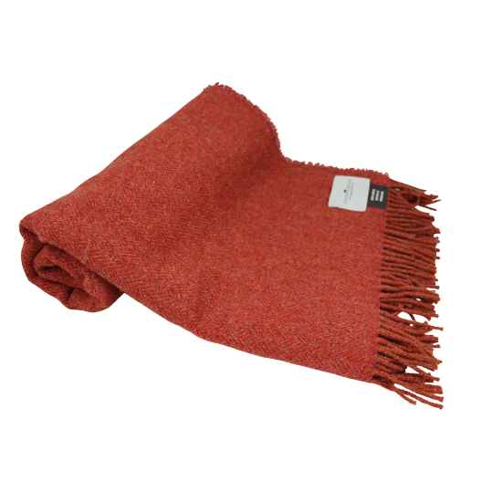 Fired terracotta recycled wool throw