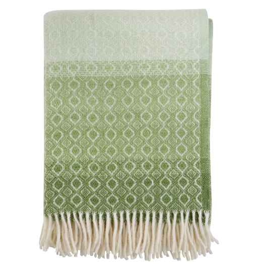 Havanna Green Wool Throw