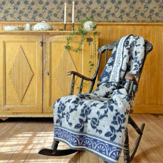 Jugend blue Wool Blanket