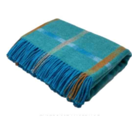 maree jade merino wool throw