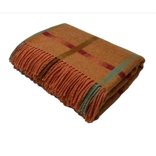 maree spice merino wool throw