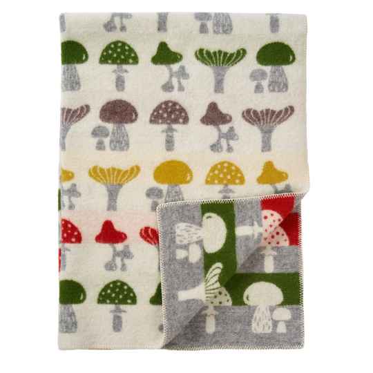 Mushroom wool blanket