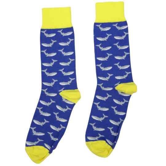 Organic Cotton Blue whale socks