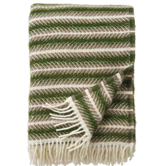 Oscar Green lambswool Throw