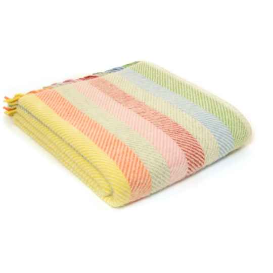 rainbow new wool blanket throw