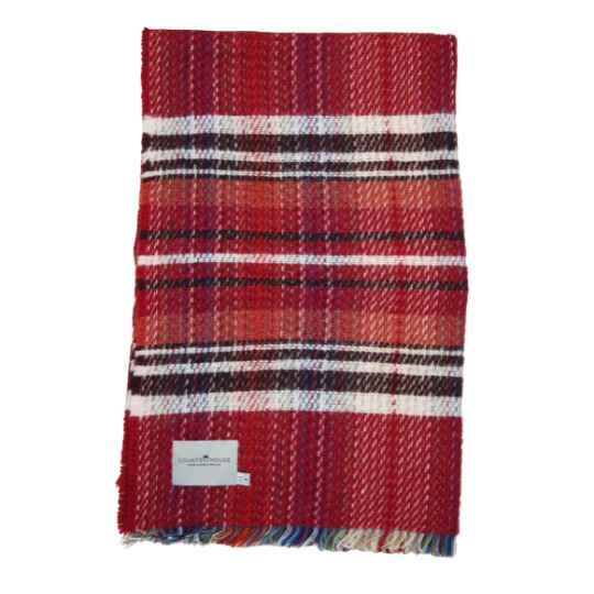 russet recycled wool blanket