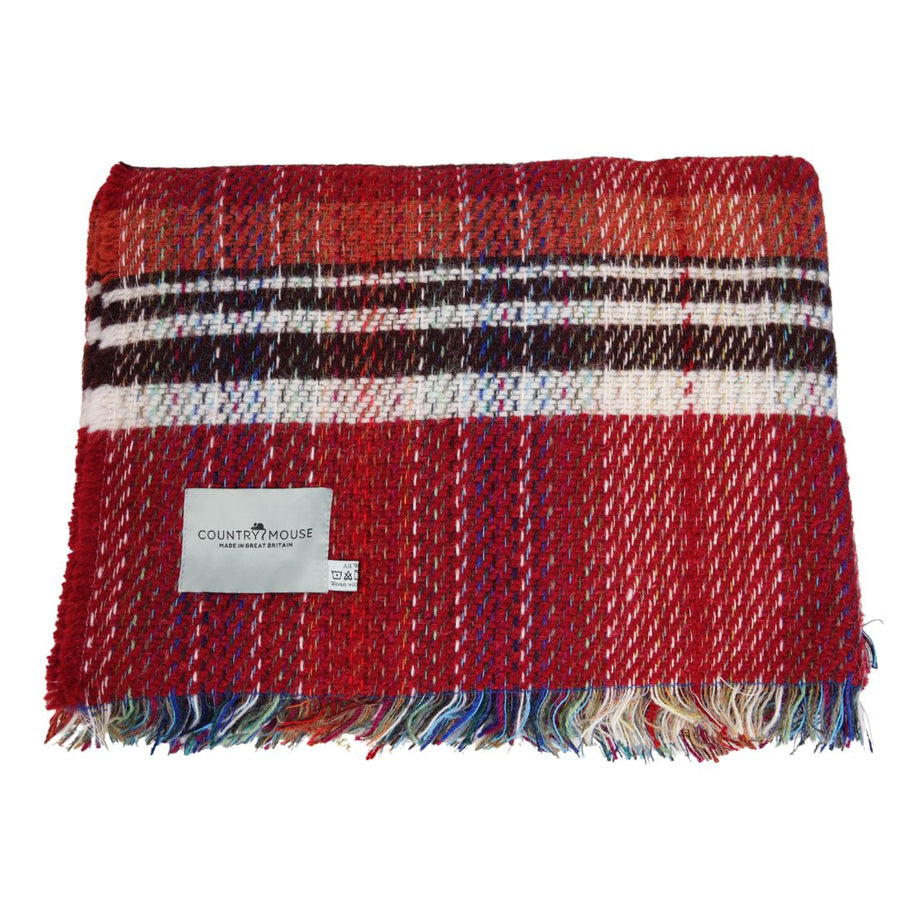 russet recycled wool throw