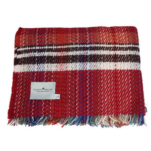 russet recycled wool throw