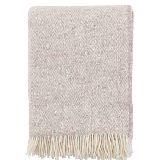 stella beige wool throw