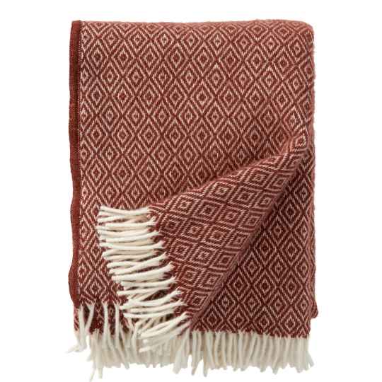 stella rust wool throw