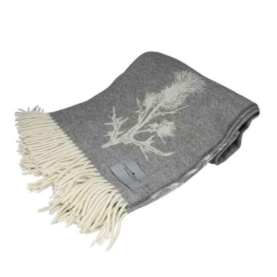 Thistle merino wool blanket