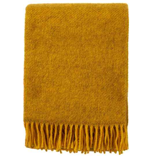 Yellow gotland Wool Blanket