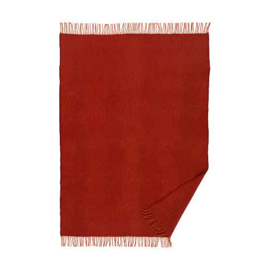 zig zag ruby lambswool blanket