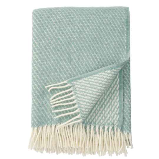 Duck Egg Blue Honeycomb throw