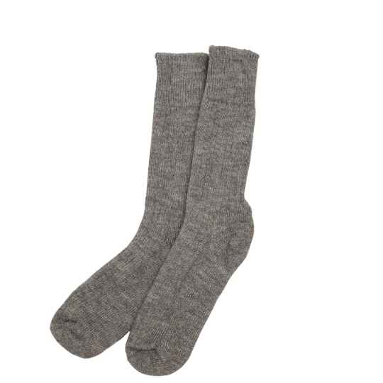 Grey alpaca walking socks