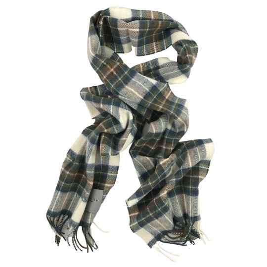 Muted blue stewart merino wool scarf