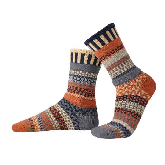 Nutmeg solmate socks on feet