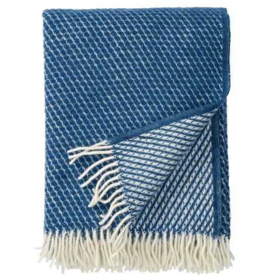 Petrol Blue wool  Blanket