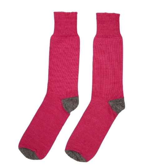 Pink and Grey alpaca socks