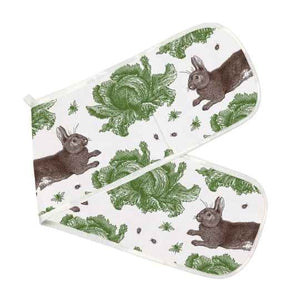Rabbit and cabbage oven gloves