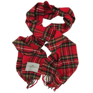 Royal Stuart merino wool scarf