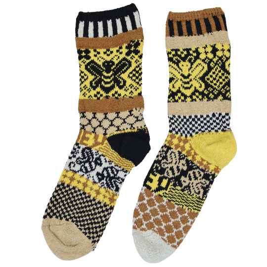 Solmate socks honey bee